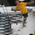 Stan and yellowfin Footballs! Stan Gabruk with a nice day at El Morro