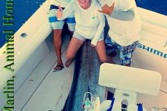 12 04 2018 Animal House, Julie Plunkitt, 450 lb Black Marlin 032d Marlin in cockpit 950 pxls MBText