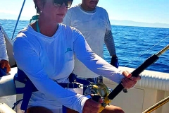 12 04 2018 Animal House, Julie Plunkitt, 450 lb Black Marlin 33 Reeling in a Black Marlin a Enhanced