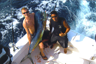 Big Bull Dorado, Beautiful off Discovery, our 32 ft Luhrs Express